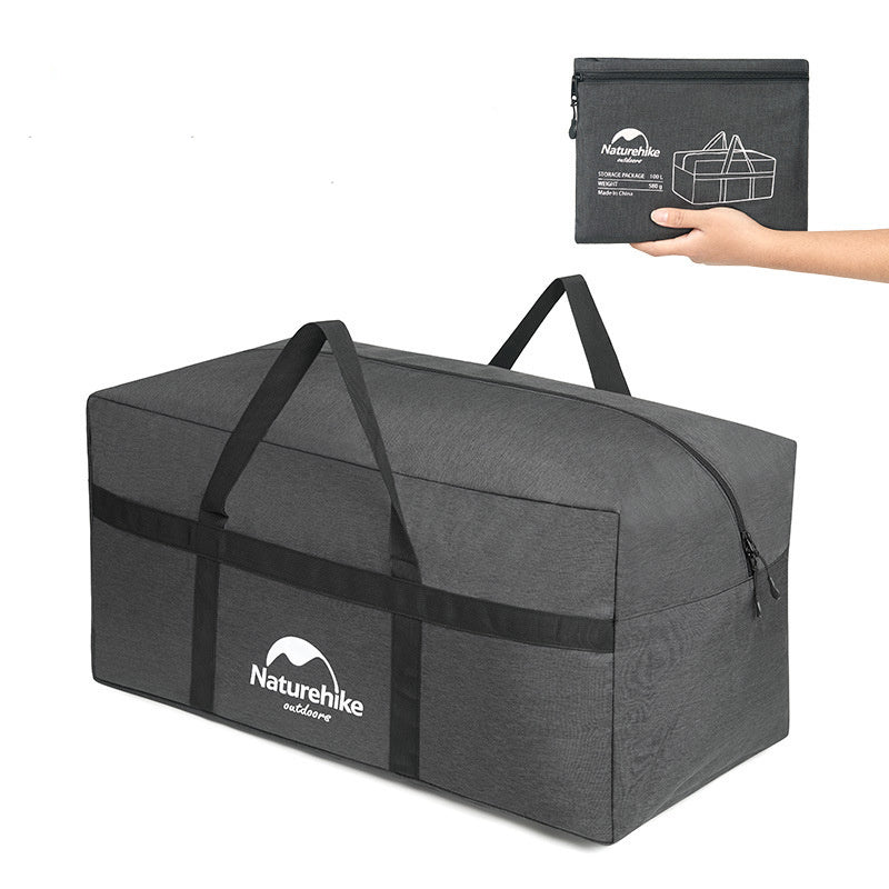 Outdoor Camping Equipment Storage Bag – Durable Plaid Oxford Cloth, 780x390x340mm, Casual Style for Gear Organization