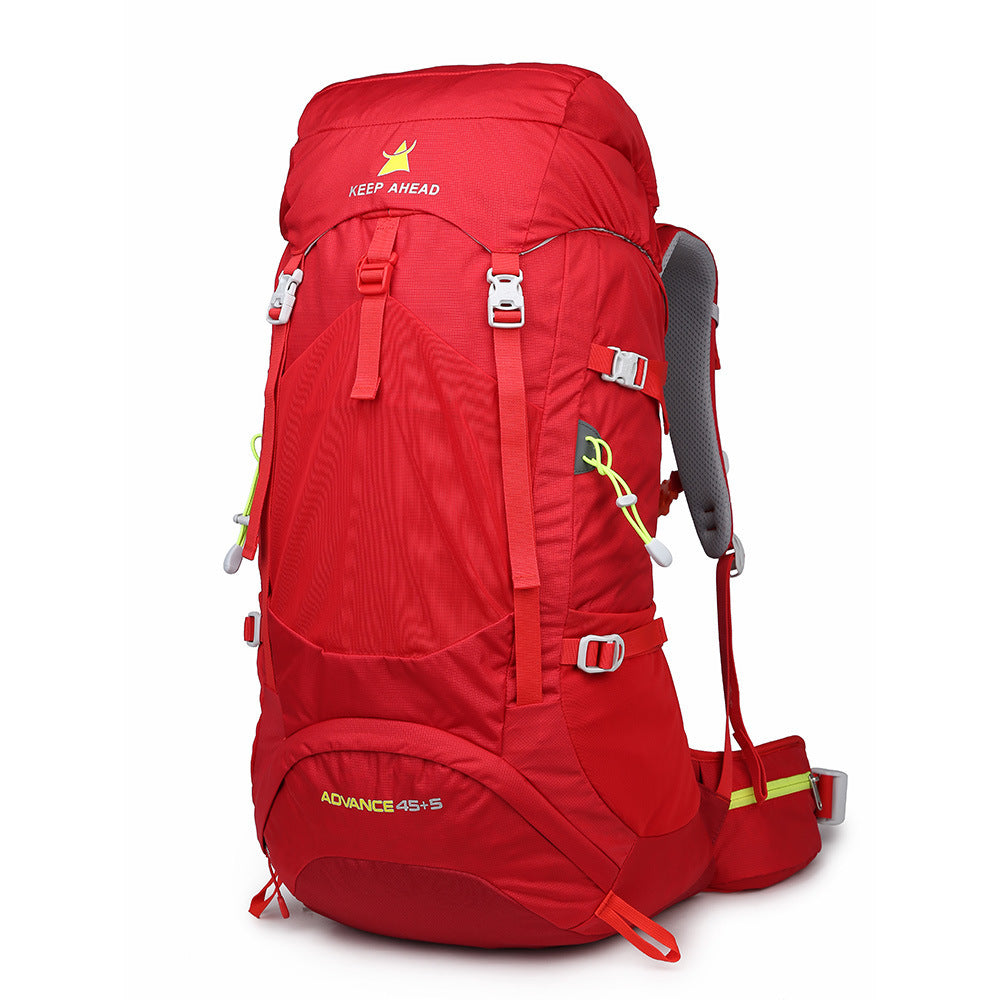 Waterproof Nylon Camping & Hiking Backpack – 55L Lightweight Unisex Outdoor Sports Bag for Running & Mountaineering