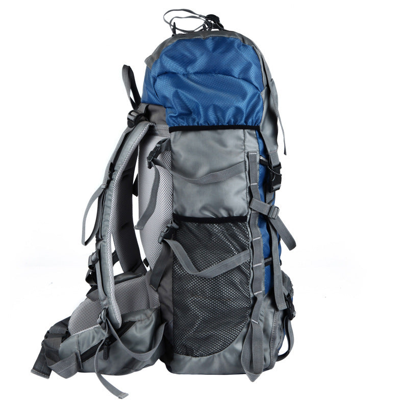 60L Waterproof Outdoor Shoulder Bag with Rain Cover – Lightweight Camping & Hiking Gear for All-Weather Adventure