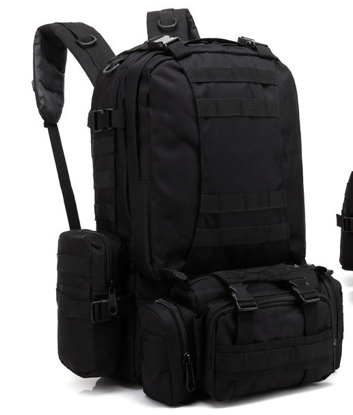 Men's Tactical Travel Backpack – Large Army Camouflage Oxford Cloth, Dual-Shoulder Mountaineering Bag for Outdoor Adventures