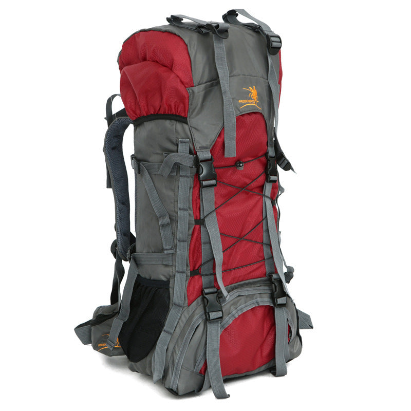 60L Waterproof Outdoor Shoulder Bag with Rain Cover – Lightweight Camping & Hiking Gear for All-Weather Adventure
