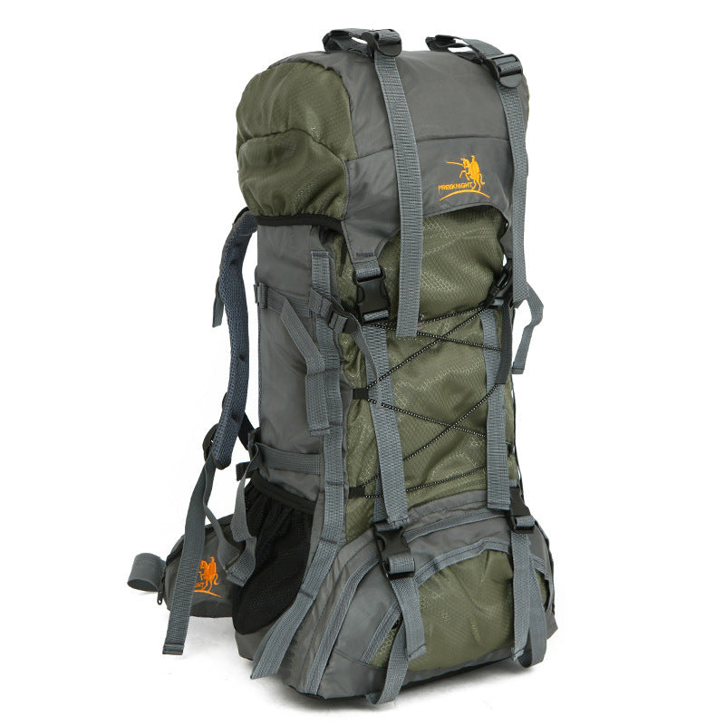 60L Waterproof Outdoor Shoulder Bag with Rain Cover – Lightweight Camping & Hiking Gear for All-Weather Adventure