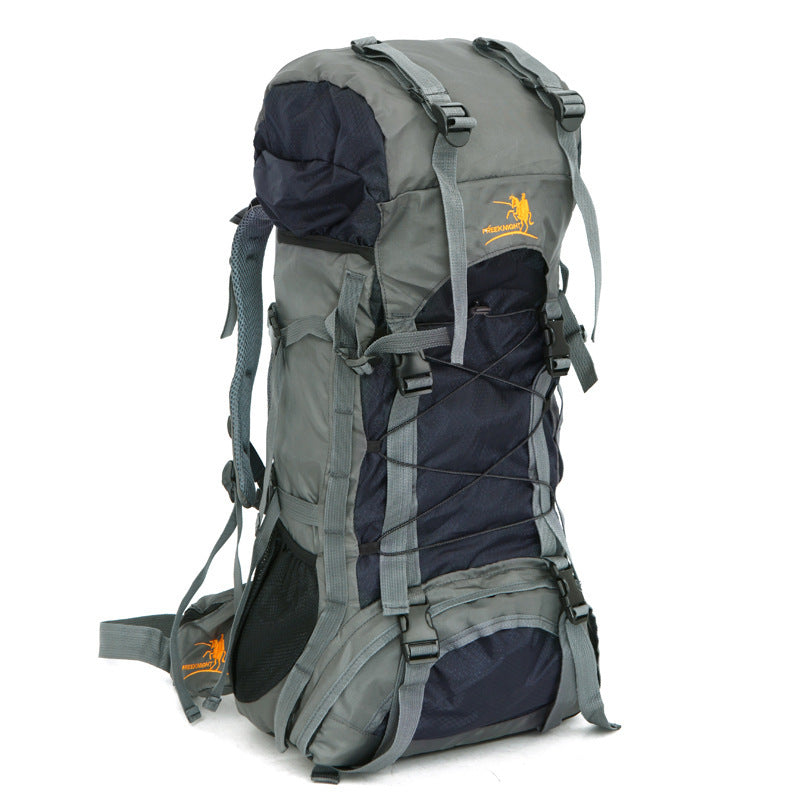 60L Waterproof Outdoor Shoulder Bag with Rain Cover – Lightweight Camping & Hiking Gear for All-Weather Adventure