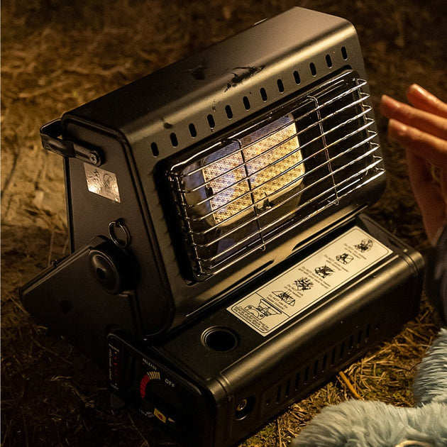Multifunctional Tent Heater & Roasting Stove, Dual Gas Portable Heater for Outdoor Use