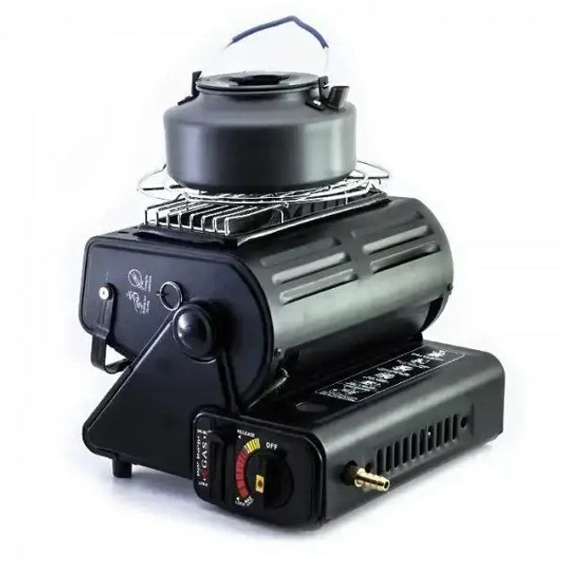 Multifunctional Tent Heater & Roasting Stove, Dual Gas Portable Heater for Outdoor Use