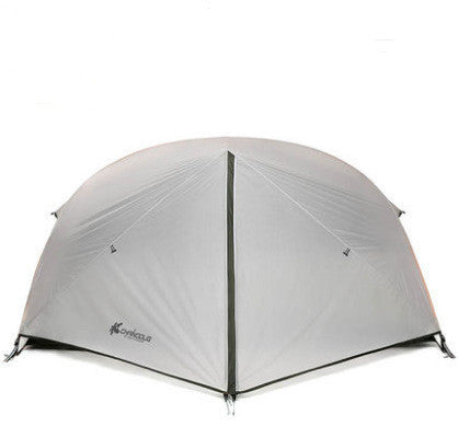 Double Tent Anti-Rain Camping Tent for 2 with Aluminum Alloy Frame Lightweight Waterproof Oxford Cloth and Silicon Coated Nylon