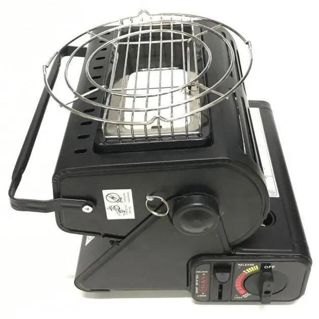 Multifunctional Tent Heater & Roasting Stove, Dual Gas Portable Heater for Outdoor Use