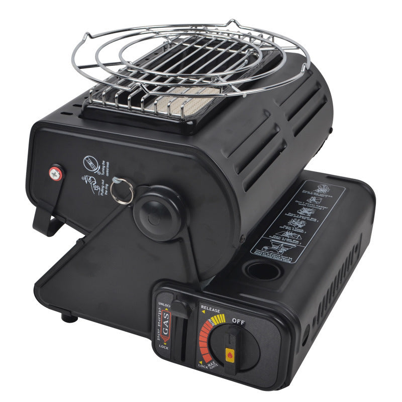 Multifunctional Tent Heater & Roasting Stove, Dual Gas Portable Heater for Outdoor Use
