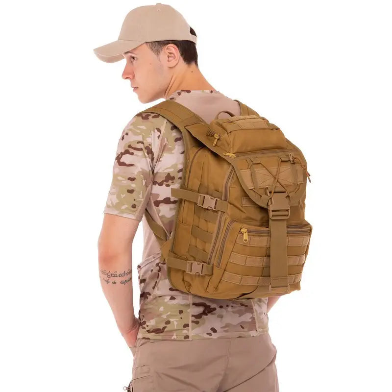 Professional 36-55L Outdoor Backpack – Digital Camouflage, Wear-Resistant Nylon for Mountain Climbing, Waterproof & MOLLE Compatible