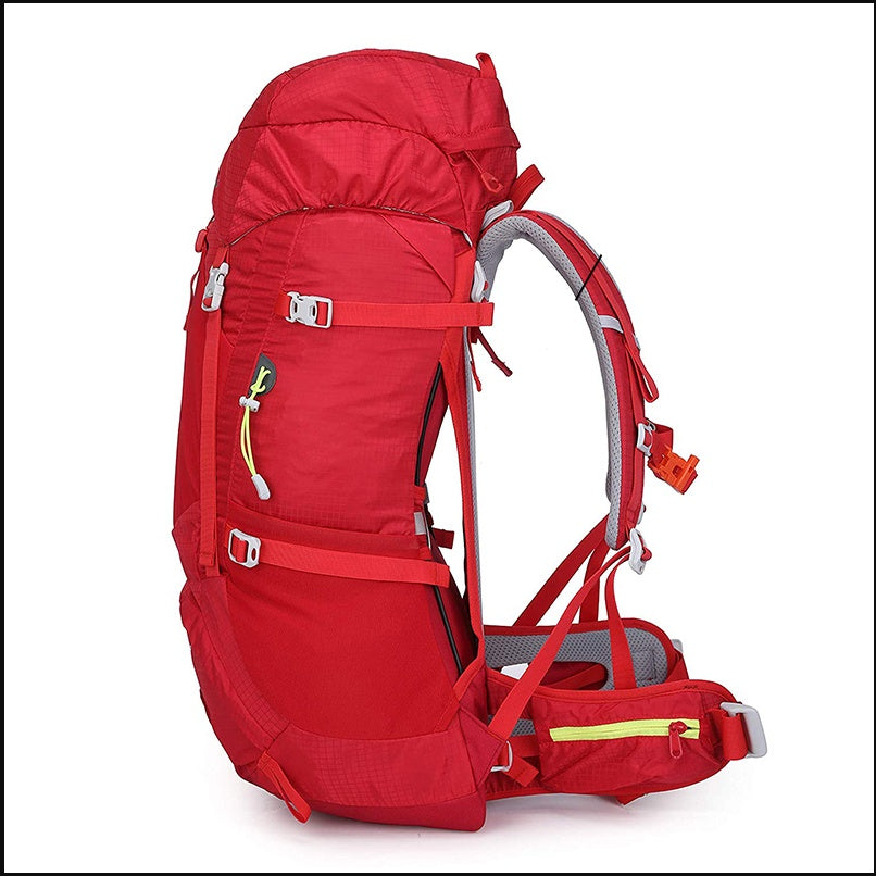 Waterproof Nylon Camping & Hiking Backpack – 55L Lightweight Unisex Outdoor Sports Bag for Running & Mountaineering