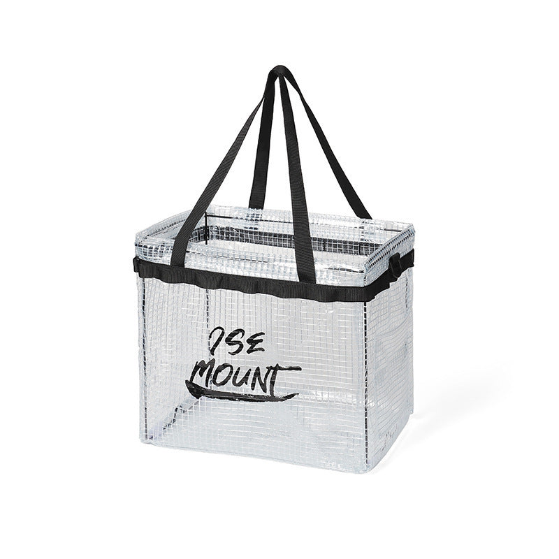 Foldable Waterproof Camping Storage Bag – 55L Canvas with Dry/Wet Separation, Durable & Multifunctional