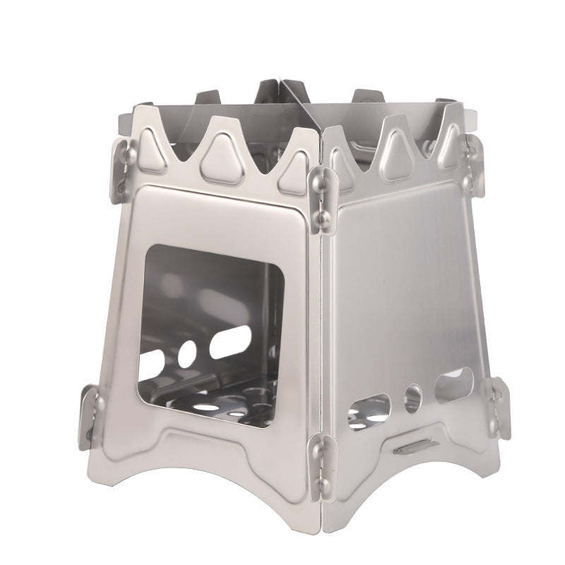 Cassette Stove Outdoor Camping Cookout Mini Stove, Multi-Purpose Charcoal Grill for 3-5 People