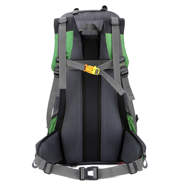 Professional Mountaineering Backpack – Large Capacity Outdoor Camping Bag with Zipper Pocket & Computer Sleeve, Gender-Neutral