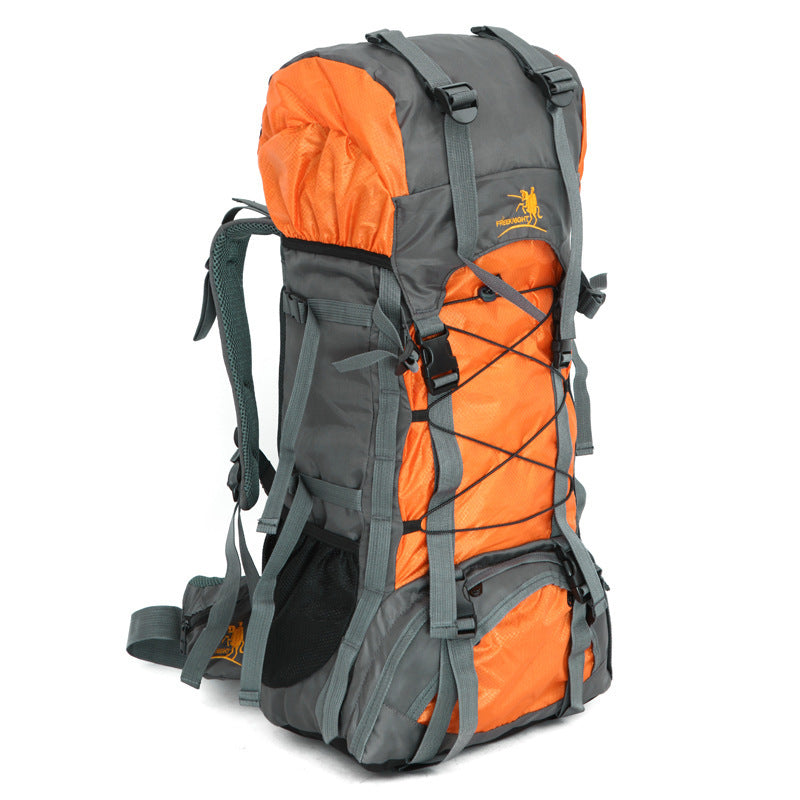 60L Waterproof Outdoor Shoulder Bag with Rain Cover – Lightweight Camping & Hiking Gear for All-Weather Adventure