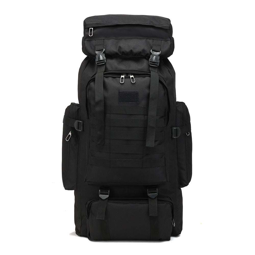 Large Capacity Oxford Cloth Outdoor Sports Mountaineering Bag – 72x34x17cm, Breathable & Shockproof, Camouflage Pattern