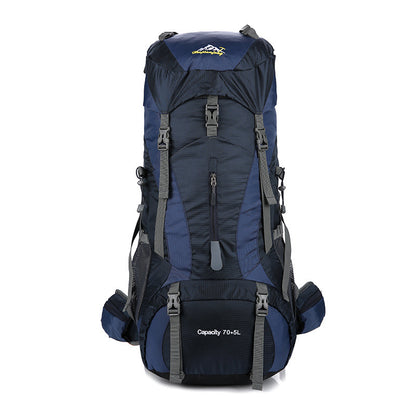 Professional Mountaineering Backpack – Large Capacity Outdoor Camping Bag with Zipper Pocket & Computer Sleeve, Gender-Neutral