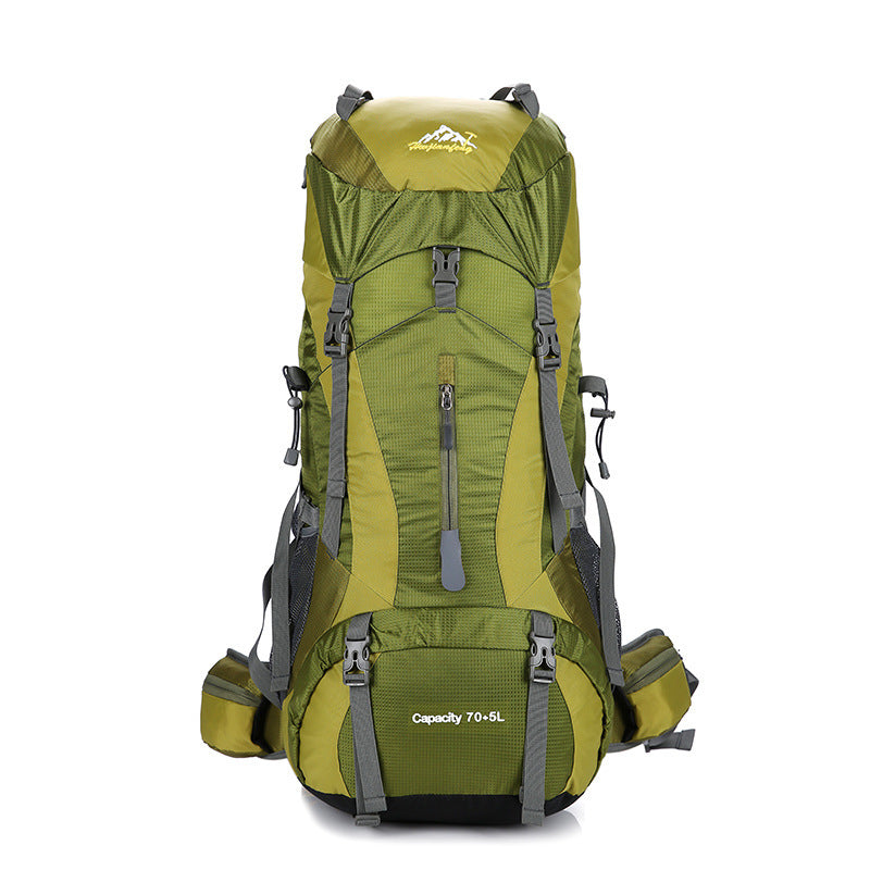 Professional Mountaineering Backpack – Large Capacity Outdoor Camping Bag with Zipper Pocket & Computer Sleeve, Gender-Neutral