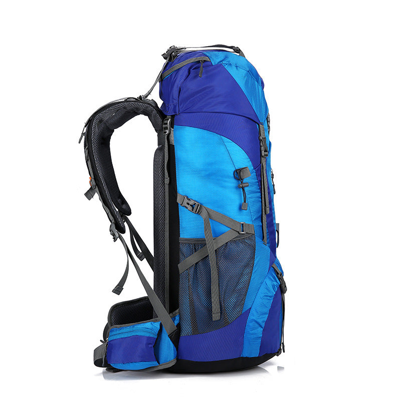 Professional Mountaineering Backpack – Large Capacity Outdoor Camping Bag with Zipper Pocket & Computer Sleeve, Gender-Neutral