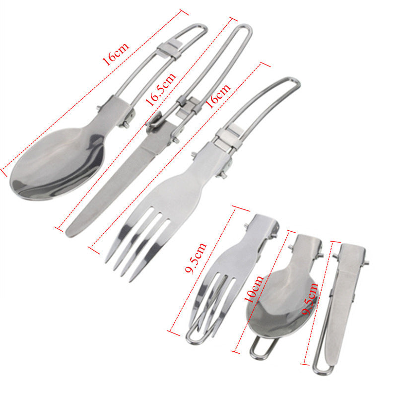 Portable Camping Cookware Set – Ultra-Light Outdoor Kettle, Pot, Pan & Stove for 2-3 People, Compact Survival Gear