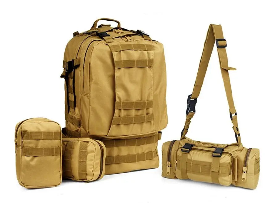 50L Waterproof Tactical Backpack for Camping & Hiking – Military-Grade Survival Gear, Molle System, Fall Outdoor Travel Ready