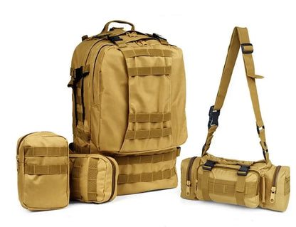 50L Waterproof Tactical Backpack for Camping & Hiking – Military-Grade Survival Gear, Molle System, Fall Outdoor Travel Ready