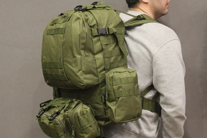 50L Waterproof Tactical Backpack for Camping & Hiking – Military-Grade Survival Gear, Molle System, Fall Outdoor Travel Ready