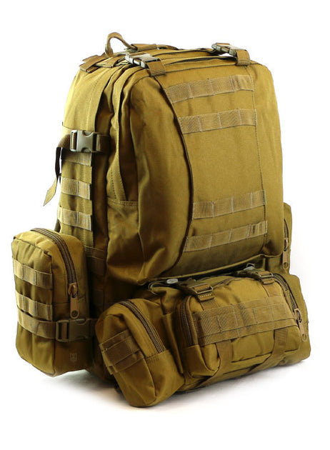 Men's Tactical Travel Backpack – Large Army Camouflage Oxford Cloth, Dual-Shoulder Mountaineering Bag for Outdoor Adventures