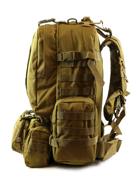 Men's Tactical Travel Backpack – Large Army Camouflage Oxford Cloth, Dual-Shoulder Mountaineering Bag for Outdoor Adventures