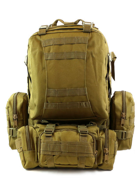 Men's Tactical Travel Backpack – Large Army Camouflage Oxford Cloth, Dual-Shoulder Mountaineering Bag for Outdoor Adventures