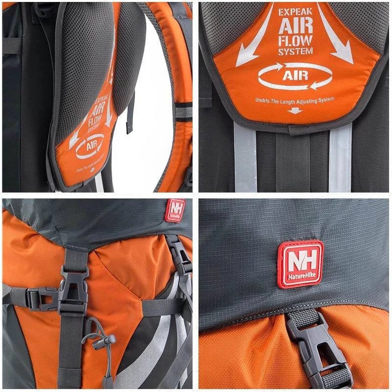 Waterproof 70L Hiking Backpack Naturehike 70 – Outdoor Nylon Rucksack for Professional Mountaineering