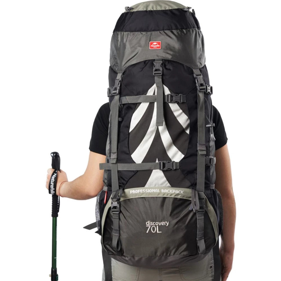 Waterproof 70L Hiking Backpack Naturehike 70 – Outdoor Nylon Rucksack for Professional Mountaineering
