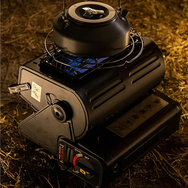 Multifunctional Tent Heater & Roasting Stove, Dual Gas Portable Heater for Outdoor Use