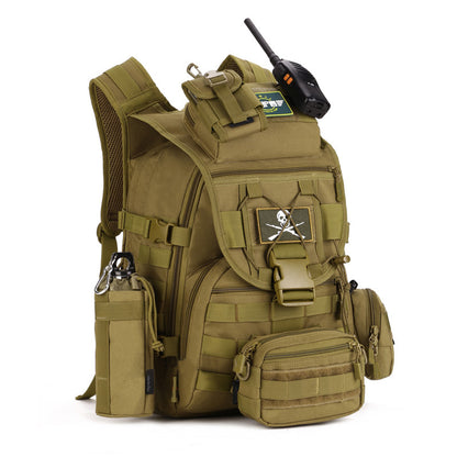 Professional 36-55L Outdoor Backpack – Digital Camouflage, Wear-Resistant Nylon for Mountain Climbing, Waterproof & MOLLE Compatible
