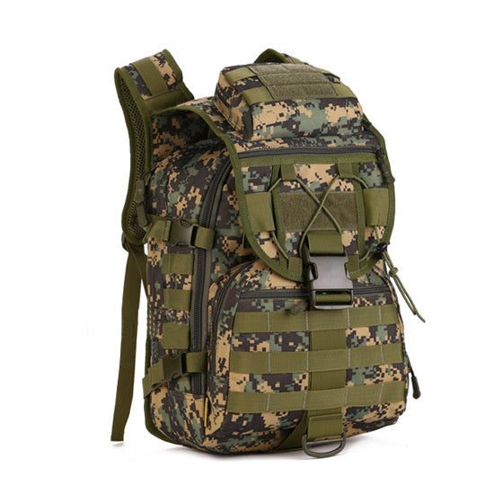 Professional 36-55L Outdoor Backpack – Digital Camouflage, Wear-Resistant Nylon for Mountain Climbing, Waterproof & MOLLE Compatible
