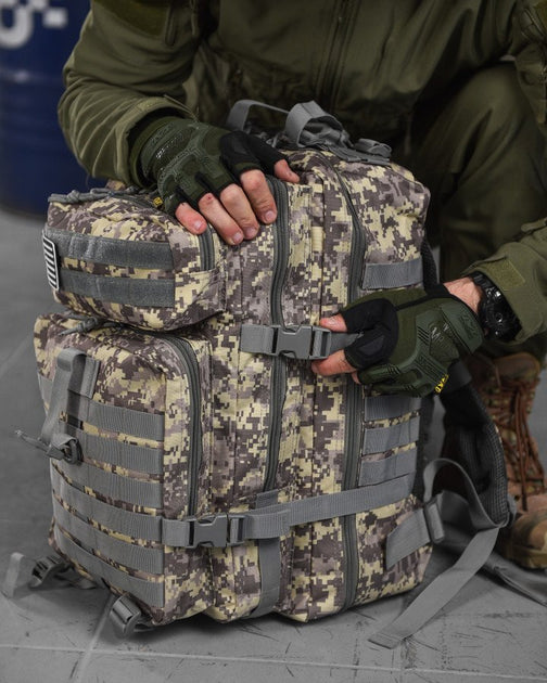 45L Military Tactical Backpack – Durable Oxford Cloth, High-Capacity Outdoor Gear, 30x30x50cm