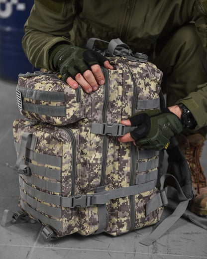 45L Military Tactical Backpack – Durable Oxford Cloth, High-Capacity Outdoor Gear, 30x30x50cm