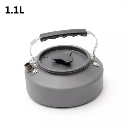 Outdoor Portable Camping Cooker Set for 2-3 People, Advanced Hard Alumina with Teapot
