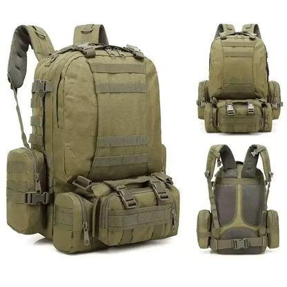 50L Waterproof Tactical Backpack for Camping & Hiking – Military-Grade Survival Gear, Molle System, Fall Outdoor Travel Ready