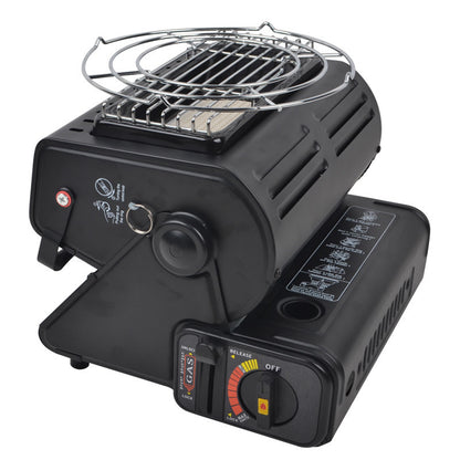 Multifunctional Tent Heater & Roasting Stove, Dual Gas Portable Heater for Outdoor Use