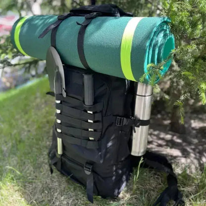 Large Capacity Oxford Cloth Outdoor Sports Mountaineering Bag – 72x34x17cm, Breathable & Shockproof, Camouflage Pattern