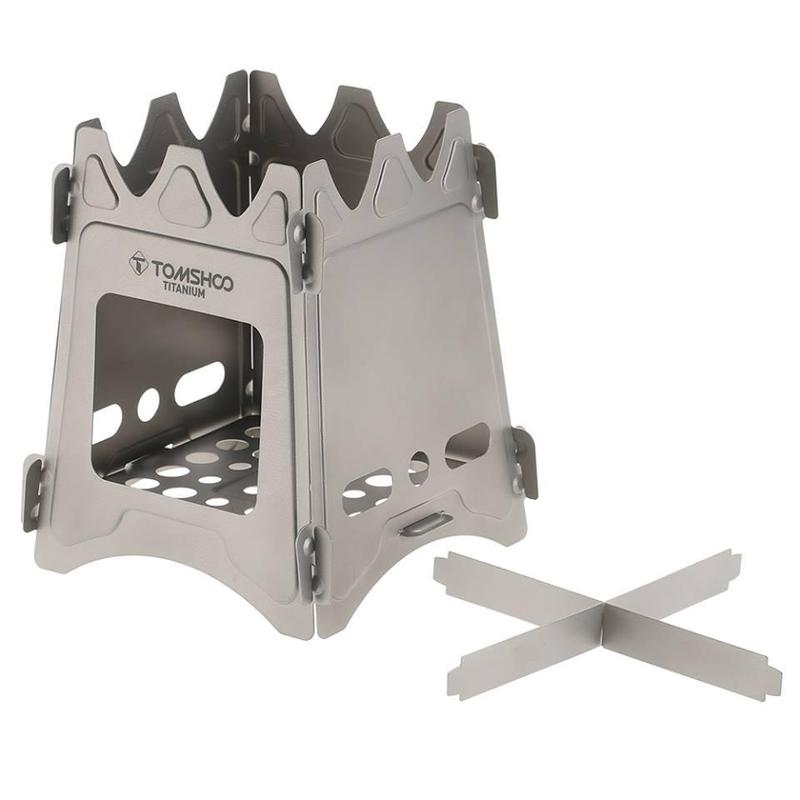 Cassette Stove Outdoor Camping Cookout Mini Stove, Multi-Purpose Charcoal Grill for 3-5 People