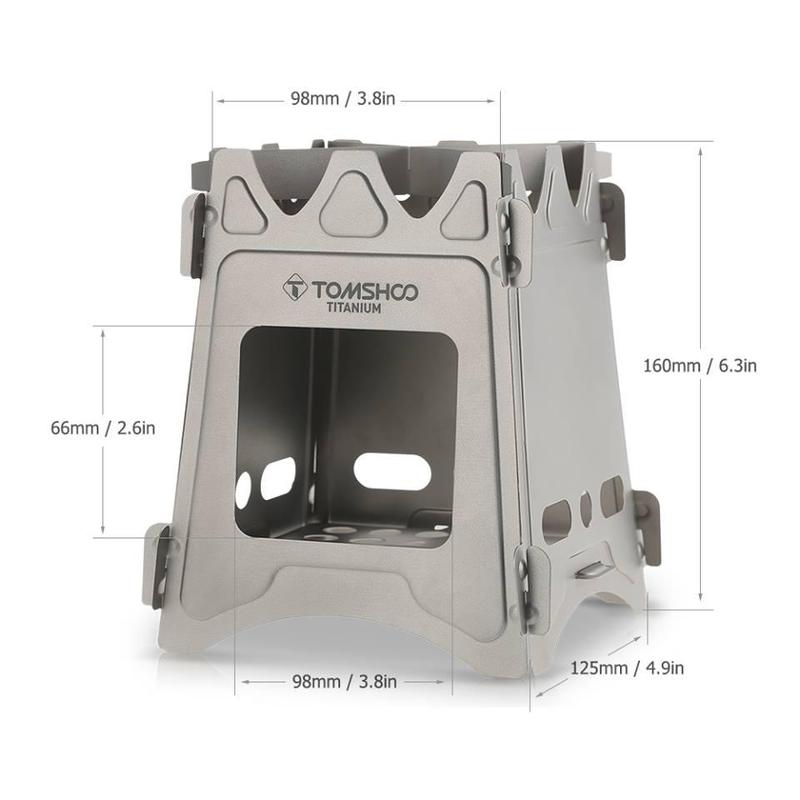 Cassette Stove Outdoor Camping Cookout Mini Stove, Multi-Purpose Charcoal Grill for 3-5 People