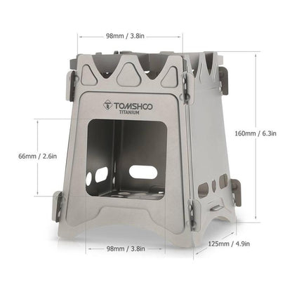 Cassette Stove Outdoor Camping Cookout Mini Stove, Multi-Purpose Charcoal Grill for 3-5 People