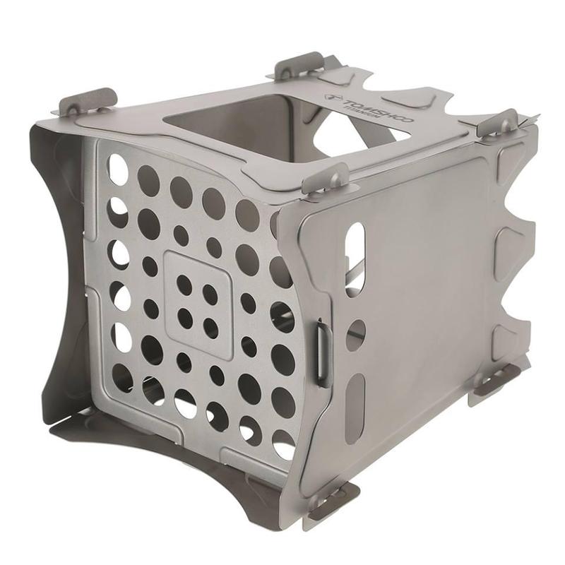 Cassette Stove Outdoor Camping Cookout Mini Stove, Multi-Purpose Charcoal Grill for 3-5 People