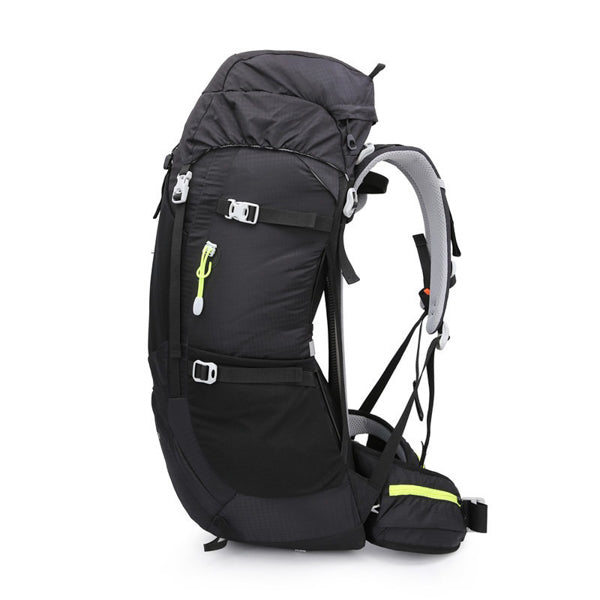 Waterproof Nylon Camping & Hiking Backpack – 55L Lightweight Unisex Outdoor Sports Bag for Running & Mountaineering