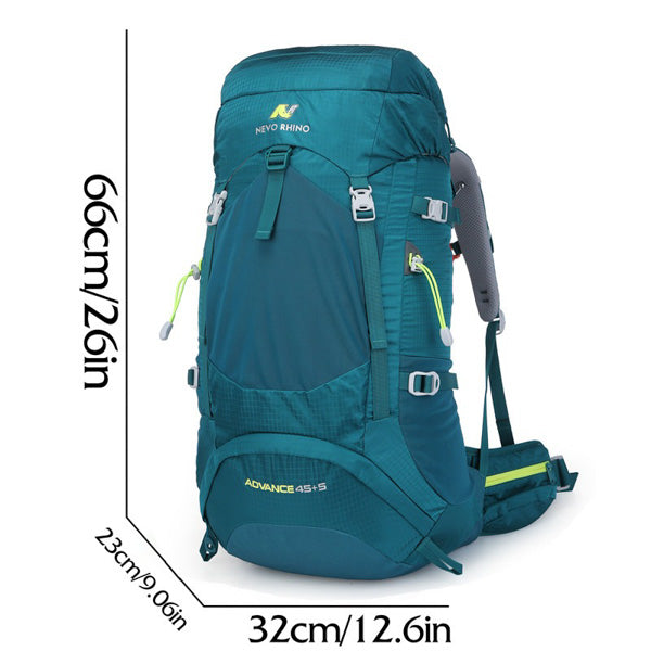 Waterproof Nylon Camping & Hiking Backpack – 55L Lightweight Unisex Outdoor Sports Bag for Running & Mountaineering