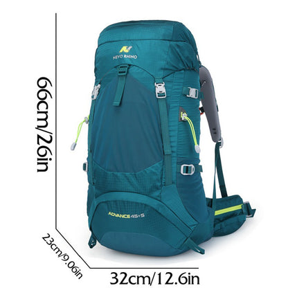 Waterproof Nylon Camping & Hiking Backpack – 55L Lightweight Unisex Outdoor Sports Bag for Running & Mountaineering