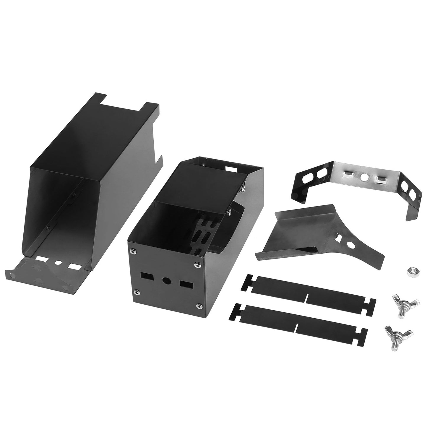 Black Titanium Portable Stainless Steel Folding Camping BBQ Wood Stove with Instruction Manual