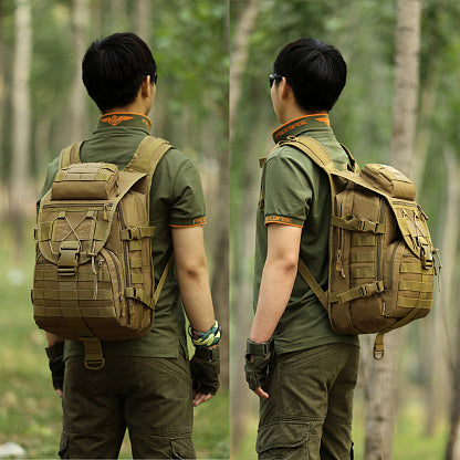 Professional 36-55L Outdoor Backpack – Digital Camouflage, Wear-Resistant Nylon for Mountain Climbing, Waterproof & MOLLE Compatible