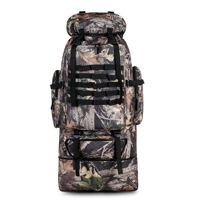 Large Capacity Oxford Cloth Outdoor Sports Mountaineering Bag – 72x34x17cm, Breathable & Shockproof, Camouflage Pattern